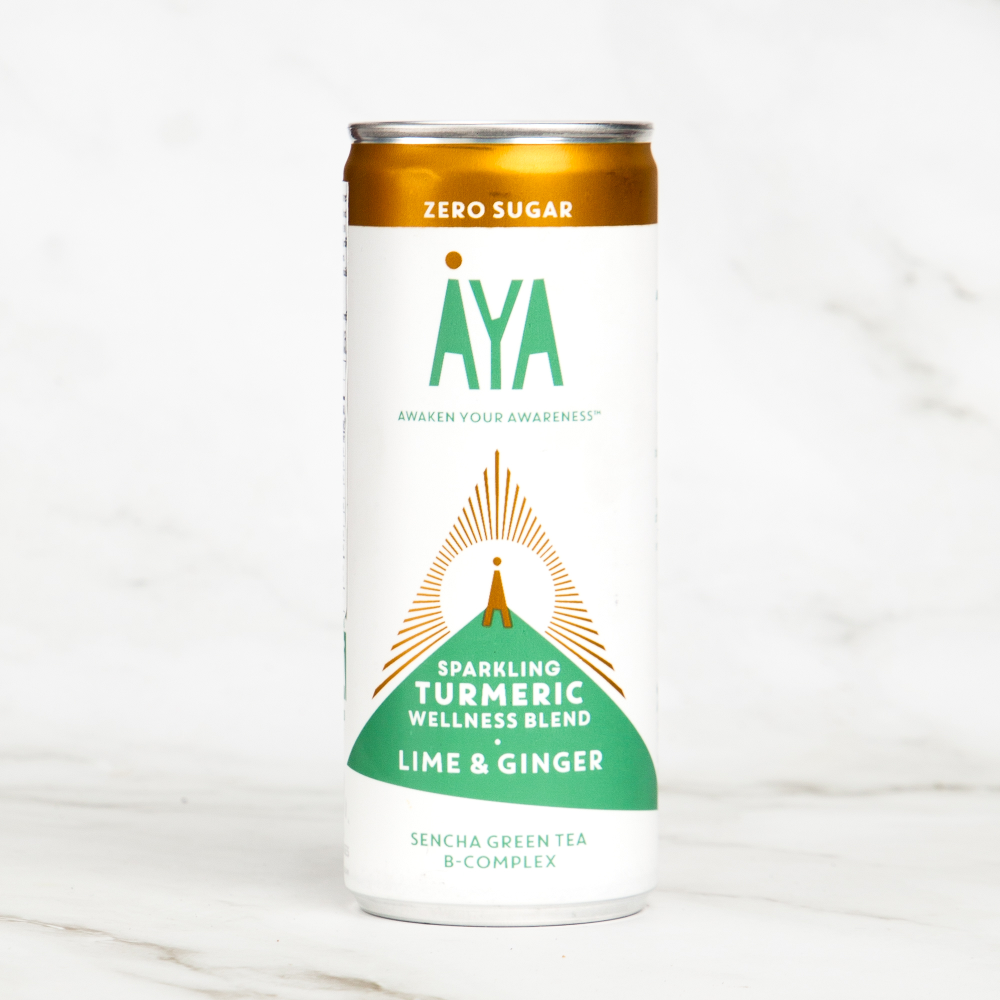 AYA Sparkling Turmeric Blend Lime & Ginger - No Sugar x 12